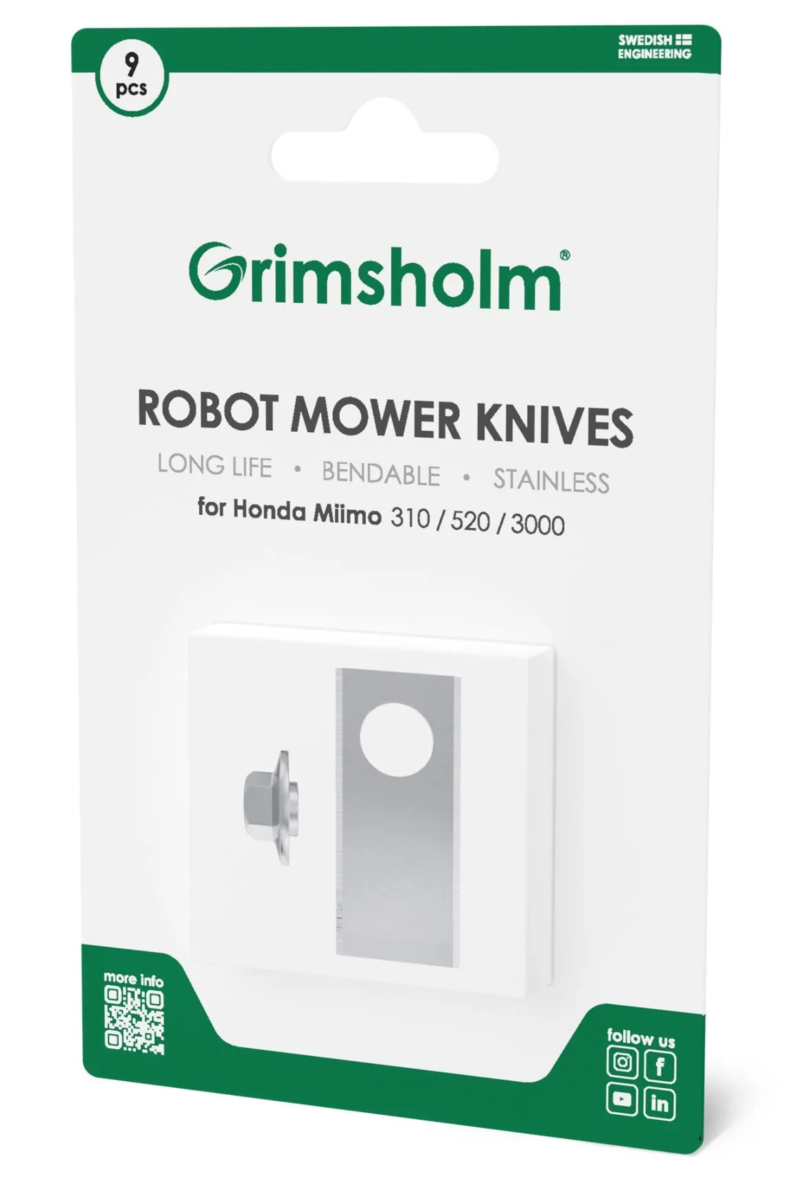 Grimsholm Knive og skruer til Honda Miimo - 9-pak
