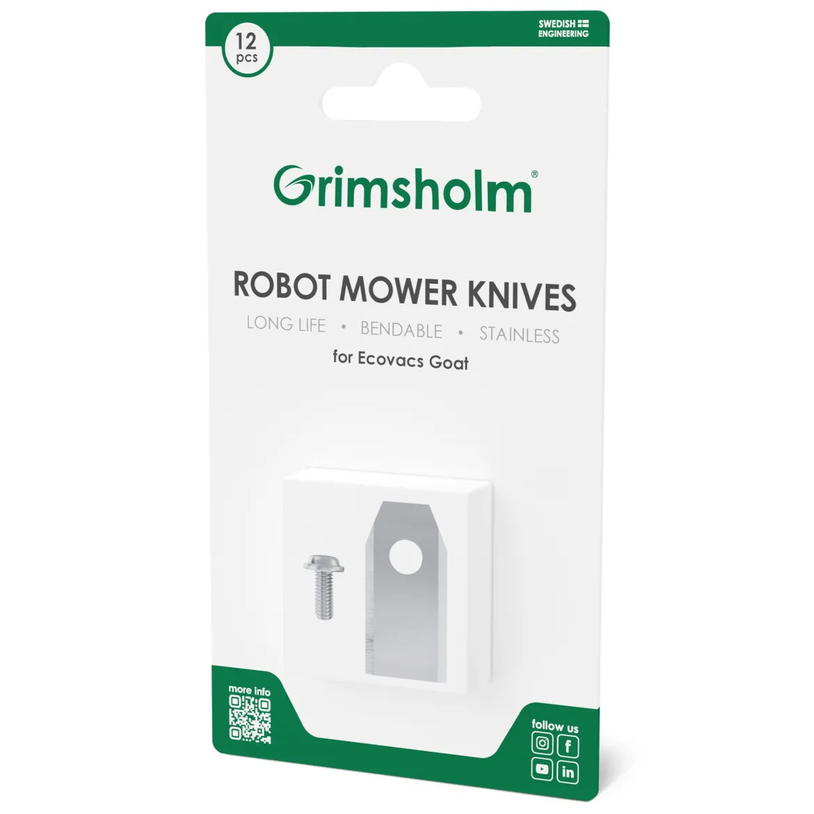 Grimsholm Knive til Ecovacs GOAT - 12-pakning