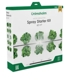 Grimsholm mikrobevandingskit med spray, 60 m²