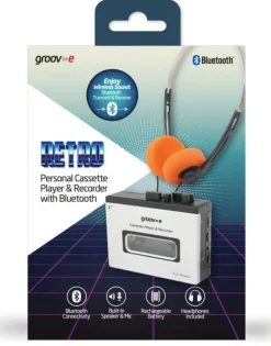 Groov-e kassetteafspiller med Bluetooth