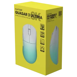 Hator Quasar 3 Ultima 8K Wireless gamingmus, Hvid/mint