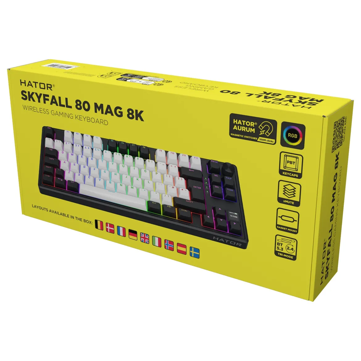 HATOR Skyfall 80 MAG Ultima 8K trådløst gamingtastatur
