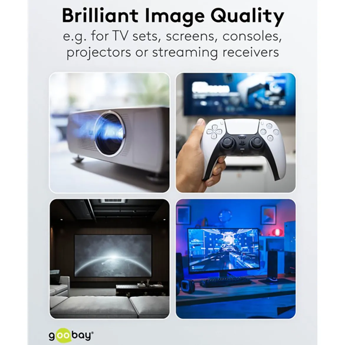 HDMI-forlængerkabel 4K/60 Hz - 1 m