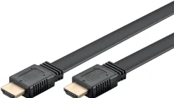 HDMI 2.1 8K/60Hz fladt kabel 2 m - Sort
