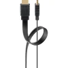 HDMI 2.1 8K/60Hz fladt kabel 3 m - Sort
