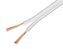 Højttalerkabel OFC 2,5 mm² Hvid - 25 m