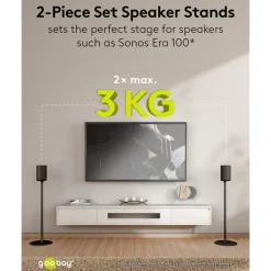 Højttalerstativ til Sonos Era 100 2-pakning - Sort