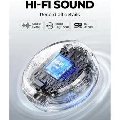 Hollyland LARK M2 Mini Combo trådløst mikrofonsystem, Kamera + USB-C