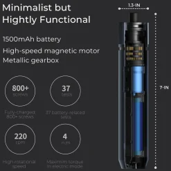 HOTO Elektrisk skruetrækker 3,6 V med 25 bits