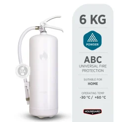 Housegard Brandslukker Design Edition med pulver 6 kg - Hvid
