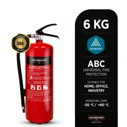 Housegard Brandslukker med pulver 6 kg Rød