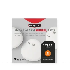Housegard Pebble røgalarm 3-pakke