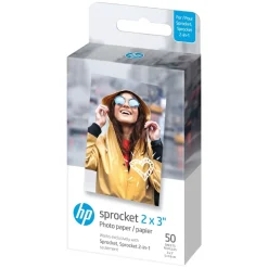 HP Zink papir - 50-pakning 5x7,6 cm