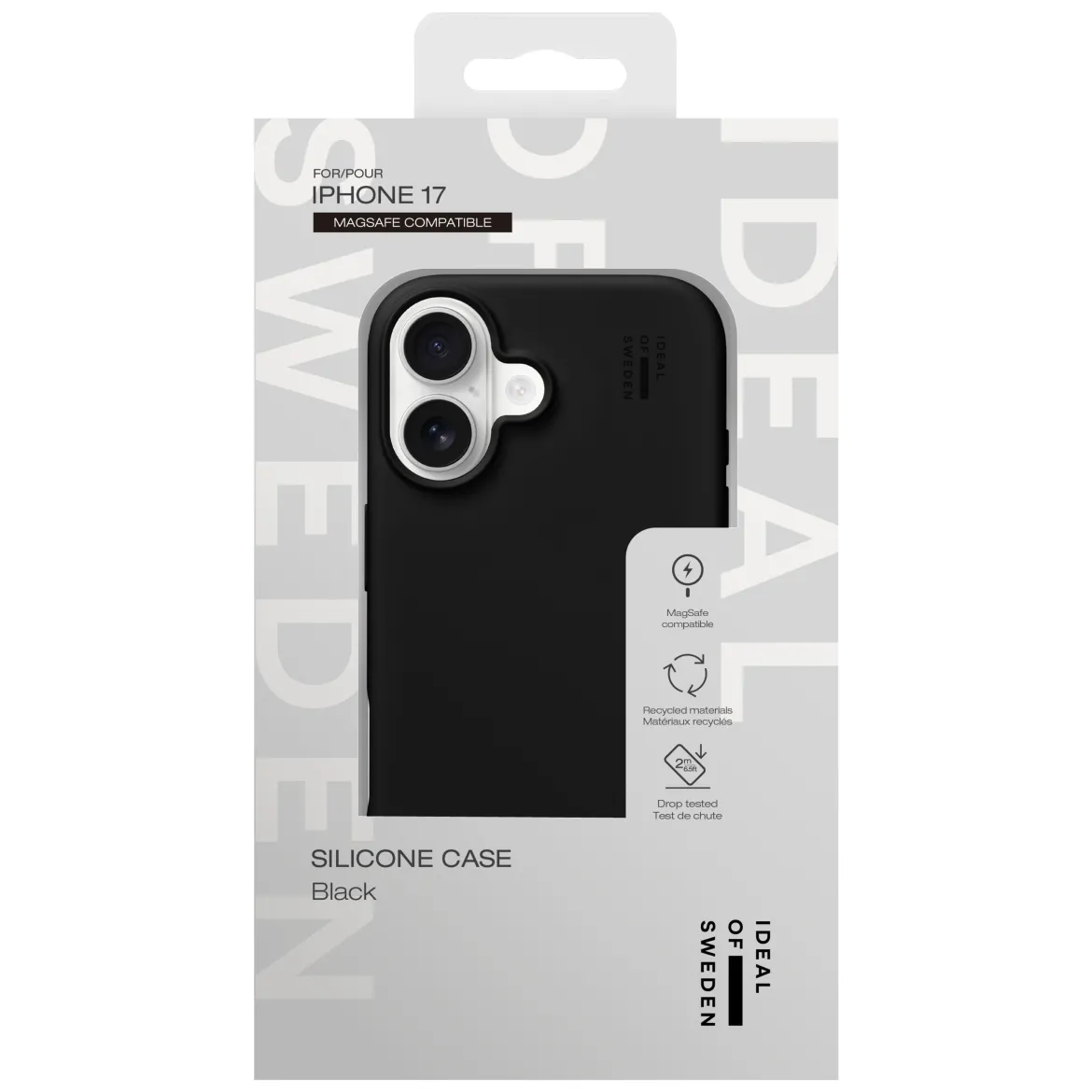 IDEAL OF SWEDEN Silikone MagSafe Cover - mobilcover til iPhone 17 - Sort