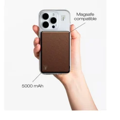 IDEAL OF SWEDEN Slim Powerbank MagSafe 5000 mAh, Mocha Mousse