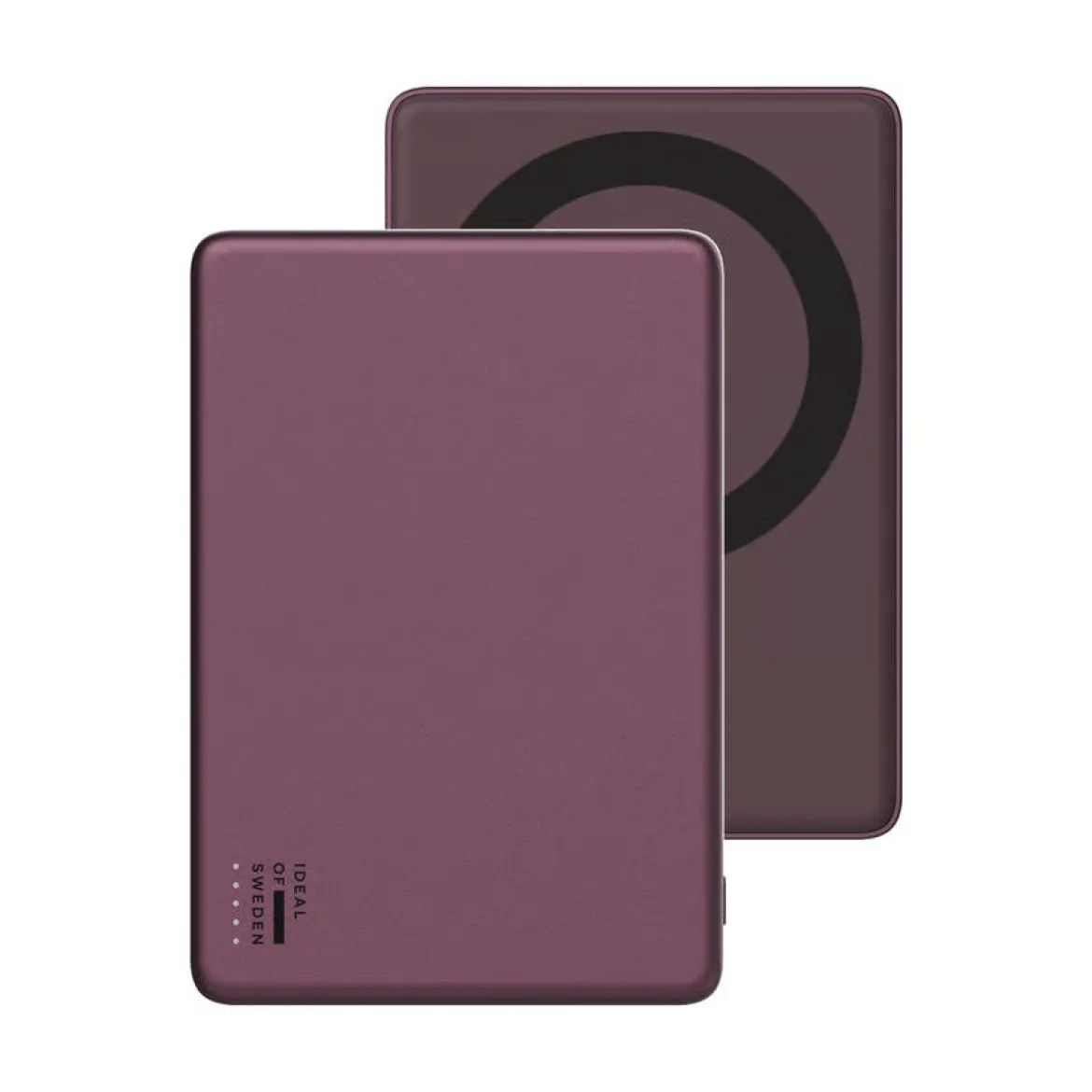IDEAL OF SWEDEN Slim Powerbank MagSafe 5000 mAh, Cherry Lacquer