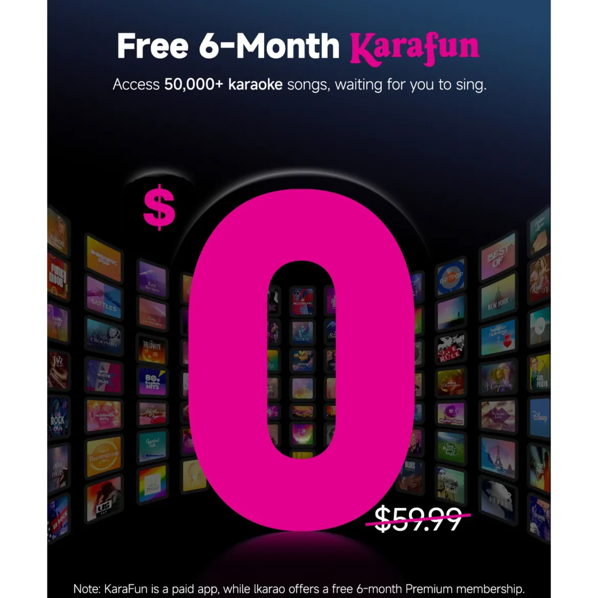 Ikarao Shell S1 Bærbar karaoke maskine med 10,1" HD-skærm
