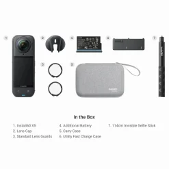 Insta360 X5 Essentials-pakke - actionkamera med 360°-video