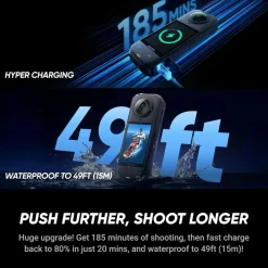 Insta360 X5 Essentials-pakke - actionkamera med 360°-video