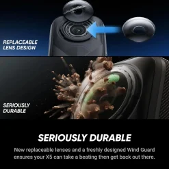 Insta360 X5 Essentials-pakke - actionkamera med 360°-video