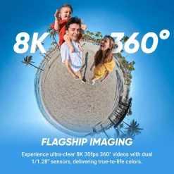Insta360 X5 Essentials-pakke - actionkamera med 360°-video