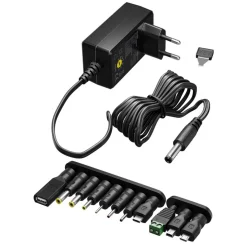 Justerbar netadapter 3-12 V (DC) 27 W