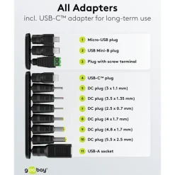Justerbar netadapter 3-12 V (DC) 27 W