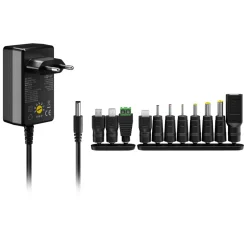 Justerbar strømadapter 3-12 V (DC) 3,6 W