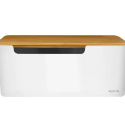 Kabelboks med bambuslåg 320 x 140 x 130 mm