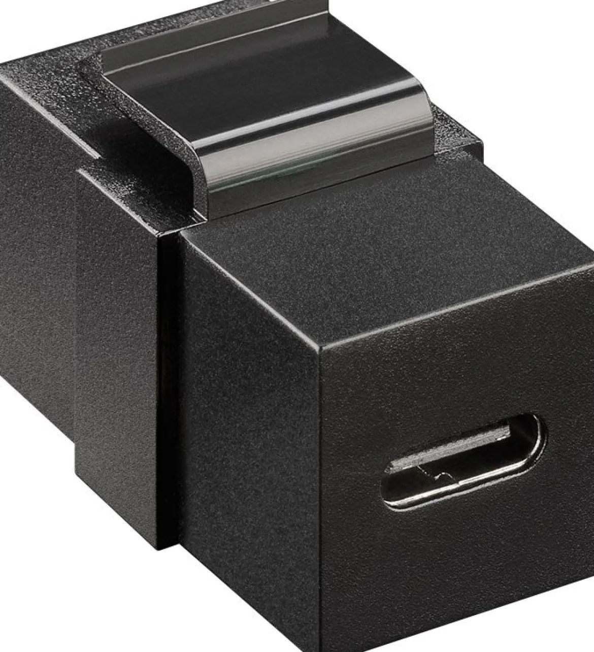 Keystone-modul med USB-C-port – USB 3.2 Gen 2 (10 Gbit/s) – sort