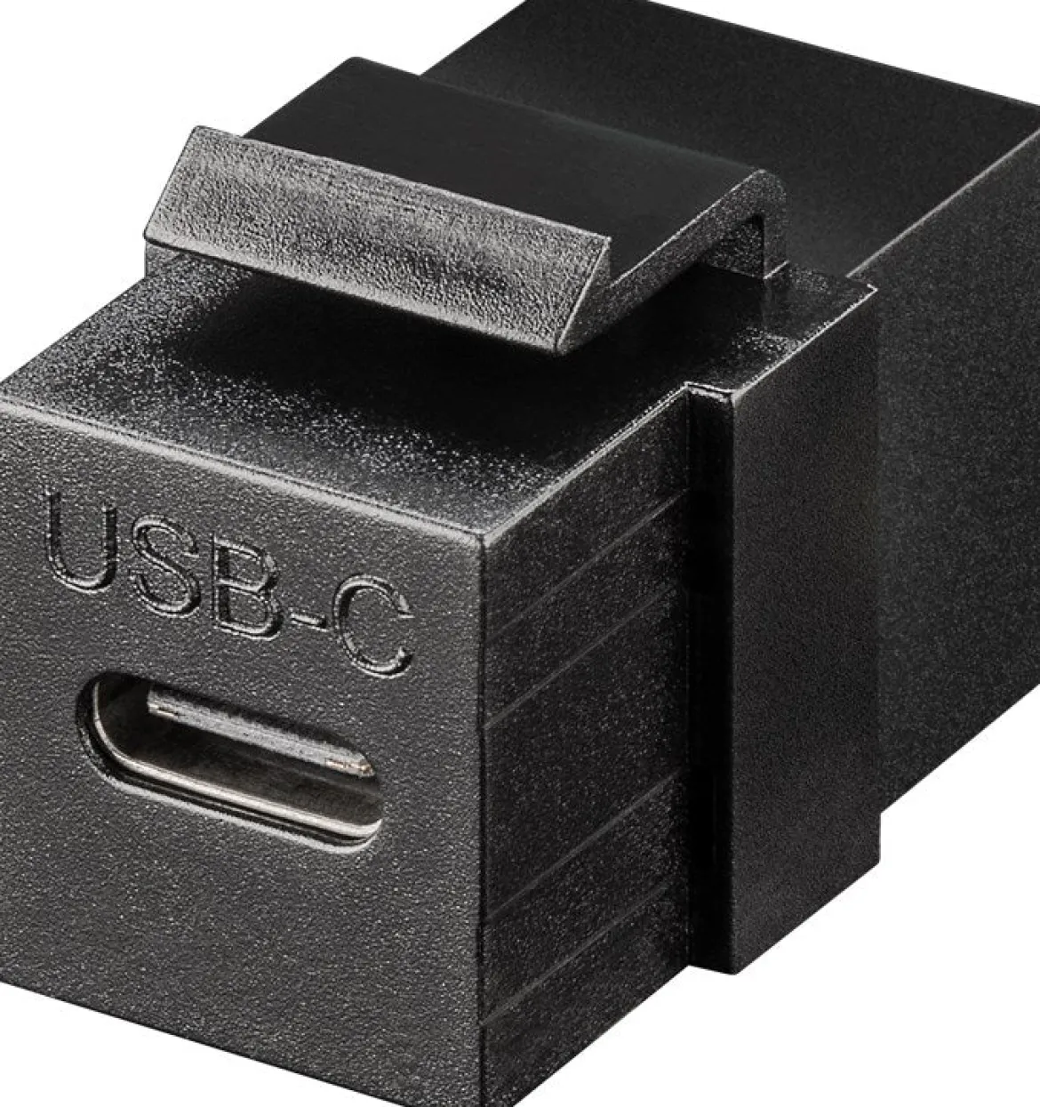 Keystone-modul med USB-C-port – USB 3.2 Gen 2 (10 Gbit/s) – sort