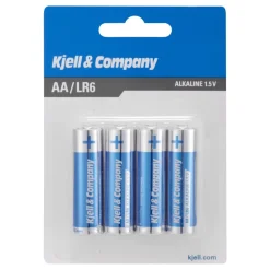 Kjell & Co AA-batterier (LR6) - 4 stk
