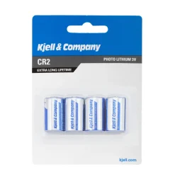 Kjell & Co Fotobatteri - CR2 - 4 stk