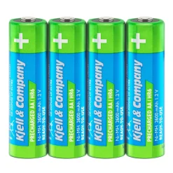 Kjell & Co Genopladelige AA-batterier (HR6) - 2600 mAh - 4 stk