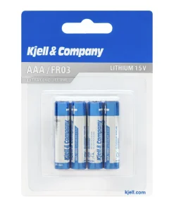 Kjell & Co Litium AAA-batterier (LR03) - 4 stk