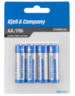 Kjell & Co Litium AA-batterier (FR6) - 4 stk