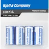 Kjell & Co Litiumbatteri - CR123A - 4 stk