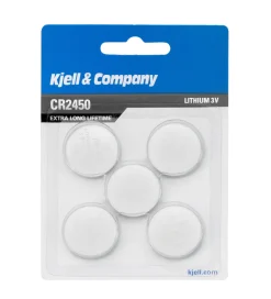 Kjell & Co Litiumbatteri - CR2450 - 5 stk