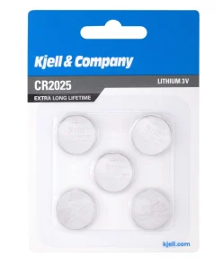 Kjell & Co Litiumbatteri - CR2025 - 5 stk