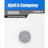 Kjell & Co Litiumbatteri - CR2016 - 1 stk
