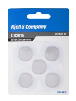 Kjell & Co Litiumbatteri - CR2016 - 5 stk