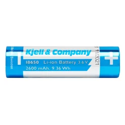 Kjell & Company 18650 fladt top Li-ion batteri 3,6 V 2600 mAh