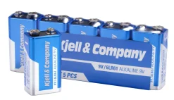 Kjell & Co 9 V-batteri (PP3) - 5 stk