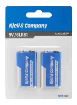Kjell & Co 9 V-batteri (PP3) - 2 stk