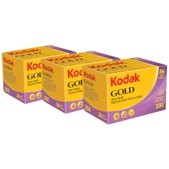 Kodak Guld 135-film 36 billeder i farver ISO 200 - 3-pak