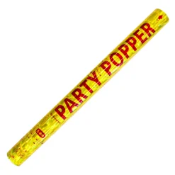 Konfettikanon med papirstrimler XL - Guld
