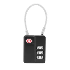 Kuffertlås wire TSA 3-kode