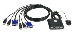 KVM-switch med VGA og USB.
