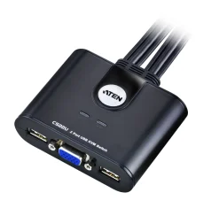 KVM-switch med VGA og USB.