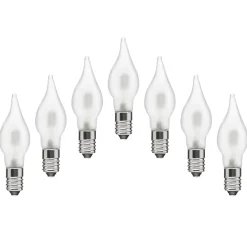 Ledsavers Frostet reservepære til adventslysestager LED 7-pakke